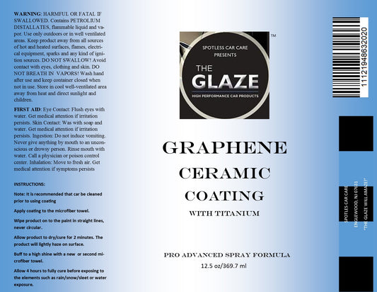 The GLAZE Graphene Ceramic w/Titanium Spray Coating